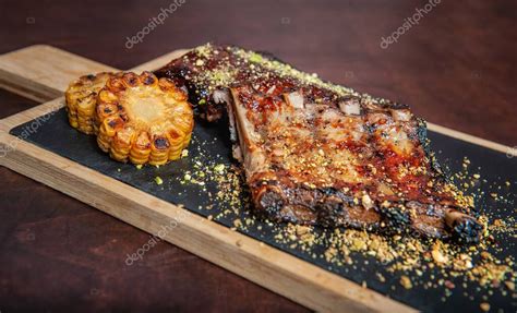 Costillas De Cerdo Caramelizadas A La Parrilla Picantes Calientes Con