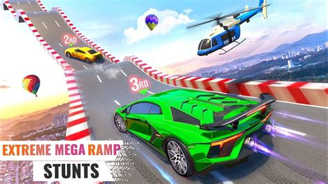 Stunts Racing 2024 Impossible Crazy Ramp GT Car Mega Ramp Tracks