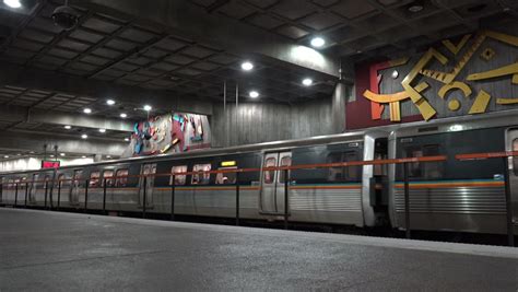 Atlanta Georgiausa October 11 2014 Marta Train Departs Midtown