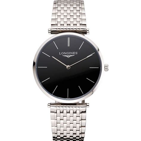 Lusso Svizzero Longines Grande Classique Quadrante Nero Cassa In