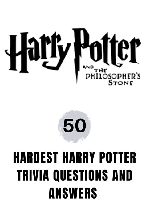 50 Hardest Harry Potter Trivia Questions And Answers Trivia Inc