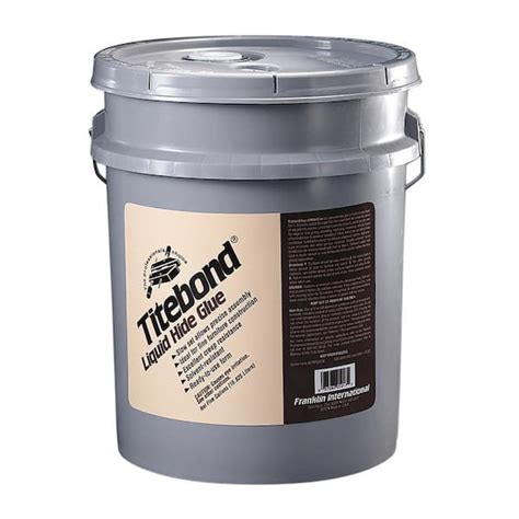 Titebond 5 Gal Amber Genuine Hide Glue 5017 The Home Depot