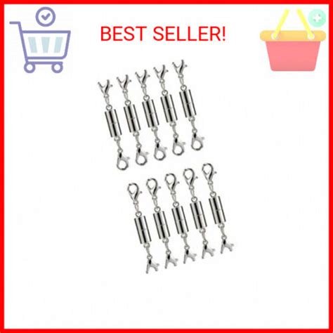 10 Pack Of Silver Magnetic Lobster Clasp Jewelry Necklace Bracelet Ebay