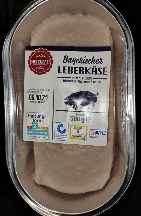 Bayerischer Leberk Se Zum Backen Meine Metzgerei G