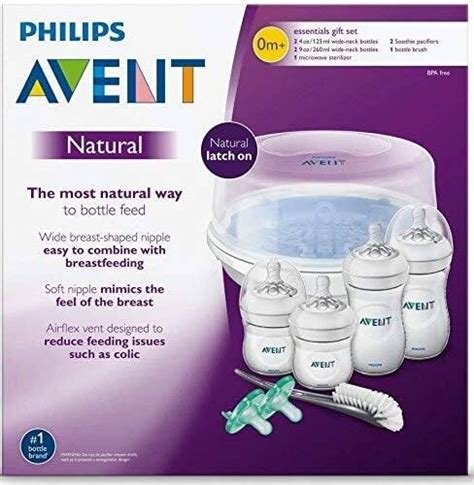 Philips Avent Natural Newborn Baby Feeding Bottles And Microwave