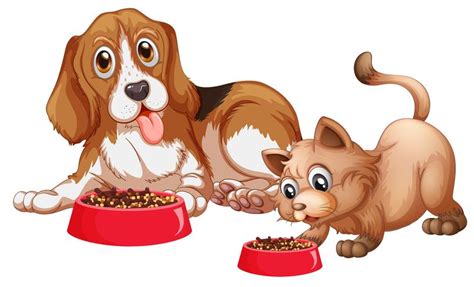 Dog Eating Vector Art, Icons, and Graphics for Free Download