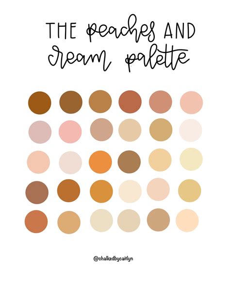 The Peaches And Cream Procreate Custom Color Palette Ipad Etsy In