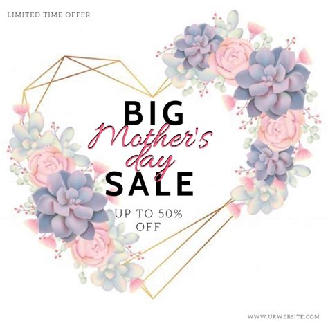 Mother S Day Big Sale Event Flyer Template Postermywall