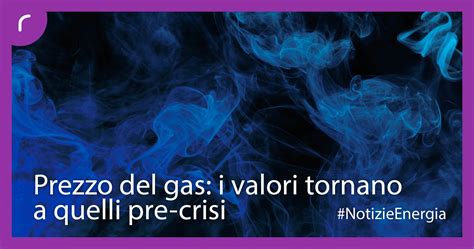 Prezzo Del Gas I Valori Tornano A Quelli Pre Crisi Revoluce