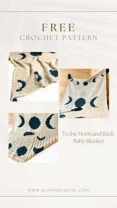 Baby Blanket Crochet Pattern To The Moon And Back By Happy Heartsy In