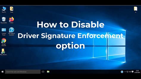 Disable Driver Signature Enforcement Windows