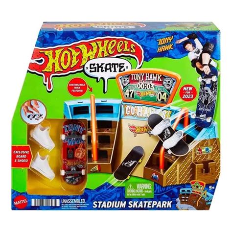 Hot Wheels Conjunto Skate De Dedo Stadium Skatepark Shopee Brasil
