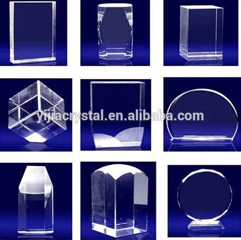 Blank K9 Crystal Glass Cube Cube Crystal Glass Block For Engraving