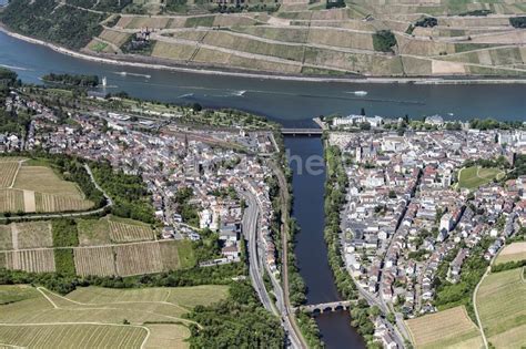 Luftaufnahme Bingen Am Rhein Uferbereiche Entlang Der Flu M Ndung