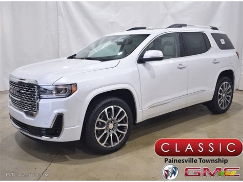 White Frost Tricoat Gmc Acadia Denali Awd Gtcarlot