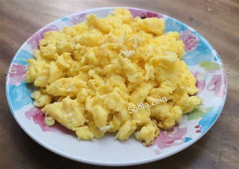 Resep Scramble Egg Oleh Sonia Zein Cookpad