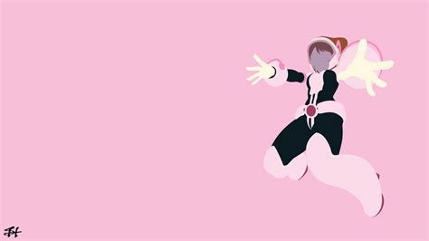 Ochaco Uraraka Bnha Minimalist Wallpaper By Slezzy7 Minimalist Wallpaper Anime Background