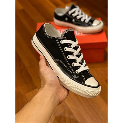 Jual Sepatu Converse Chuck Taylor Low Black White Premium Original