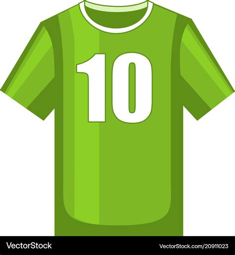 Colorful Cartoon Soccer Uniform T Shirt Royalty Free Vector