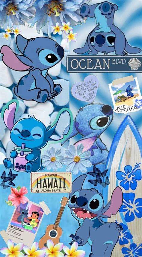 Adorable Stitch Wallpapers Stitch Hawaii Theme Collage Idea