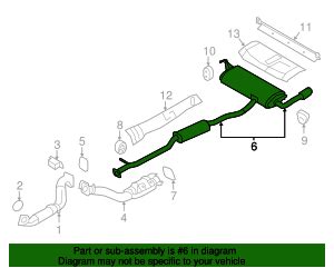 Nissan Rogue Muffler Tail Pipe Fl A Quirkparts