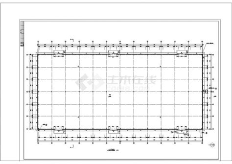 某单层钢结构工业厂房cad图纸工业厂房土木在线