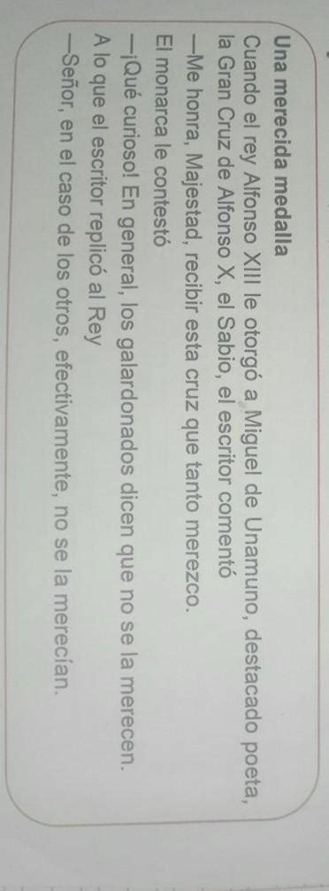 Lee La Siguiente An Cdota Y C Piala En Tu Cuaderno Luego Escribe