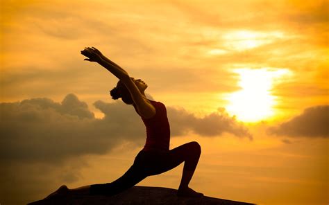 Yoga Sunset Wallpapers Top Free Yoga Sunset Backgrounds Wallpaperaccess