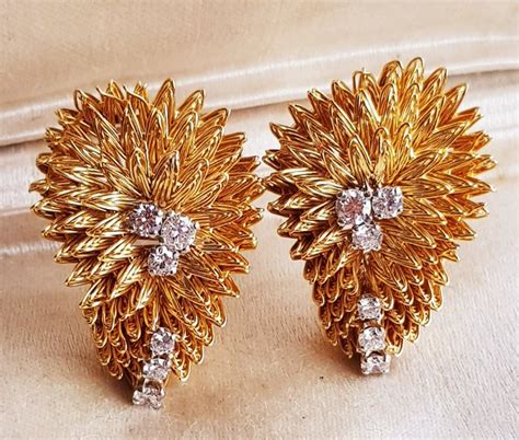 J Roca Kt Yellow Gold Earring Diamond Diamonds Catawiki