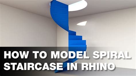 How To Model Spiral Staircase In Rhino Youtube