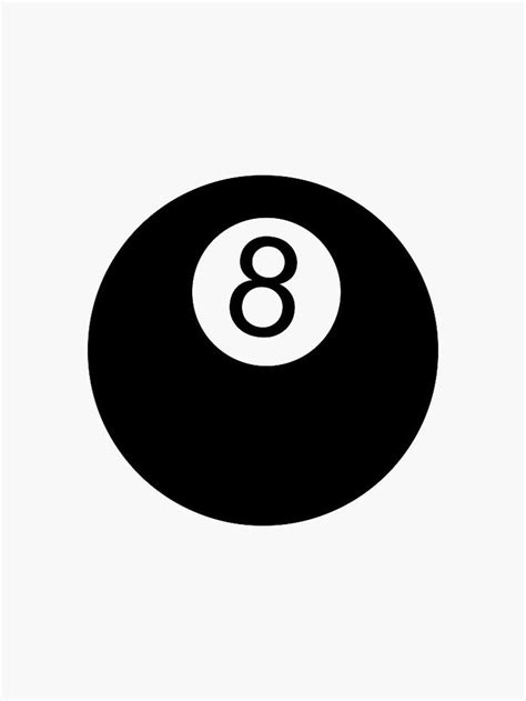 A Black And White Image Of A Pool Ball With The Number Eight In Its Center