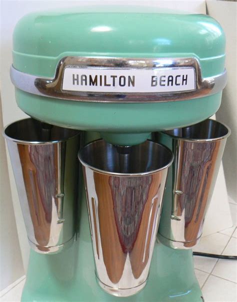 1950s Malt Shop Hamilton Beach Milk Shake Triple Mixer 3 Head Milkshake