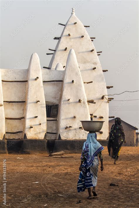 The Larabanga Mosque is a mosque, built in the Sudanese architectural ...