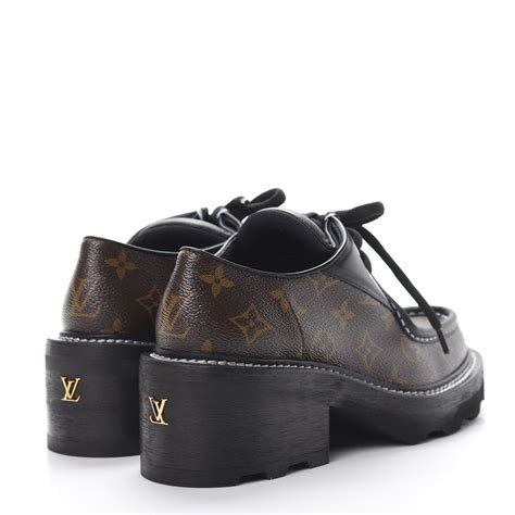 Louis Vuitton Monogram Derby Platform Shoes 39 Brown 693076 Fashionphile