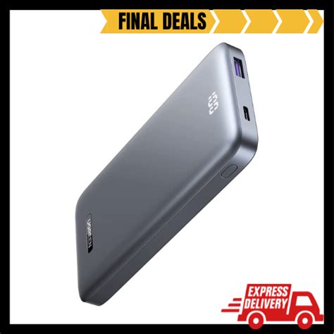 Original Ugreen Power Bank 10000mah Portable Charger Ultra Slim
