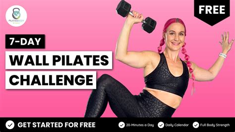 Free Wall Pilates Full Body Strength Challenge For Beginners Pilatesbody By Kayla