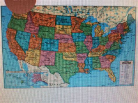 Laminated USA Wall Map - School Spot