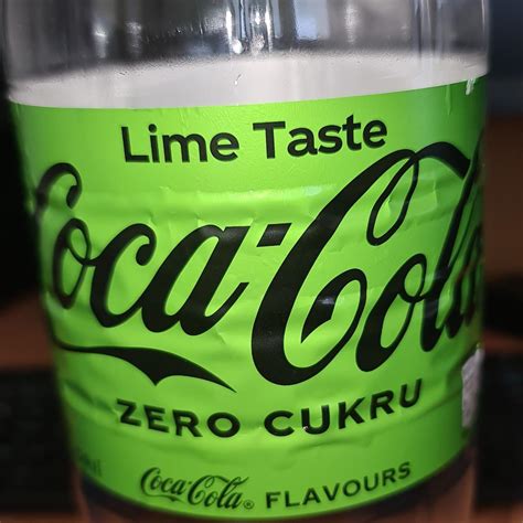 Lime taste zero cukru Coca Cola kalorie kJ a nutriční hodnoty