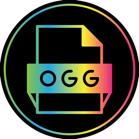 Ogg File Format Icon 16904020 Vector Art At Vecteezy