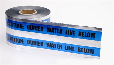 Polyethylene Underground Water Line Detectable Marking Tape 1000