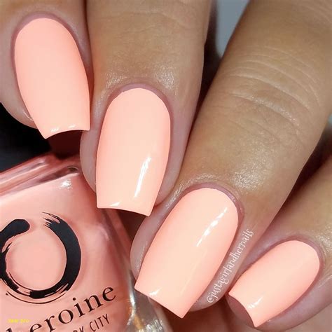 Lovely Peach Cream Nail Color Coral Nail Polish Cream Nails Peach