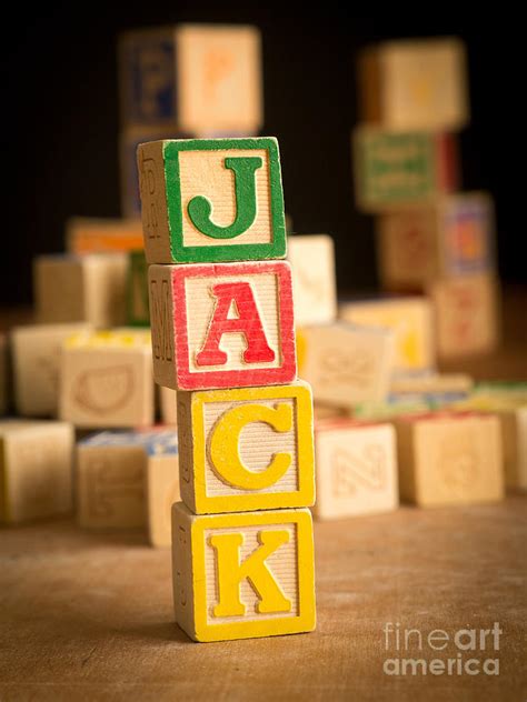 Jack Alphabet Blocks Photograph By Edward Fielding