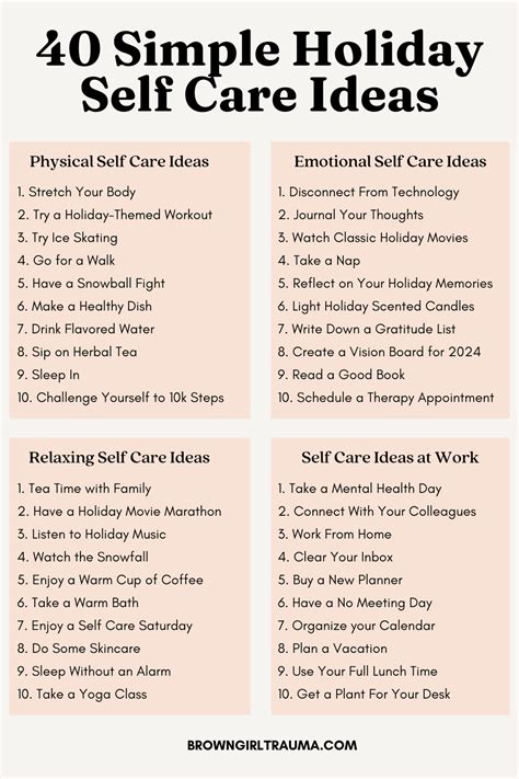 15 Holiday Self Care Tips Ideas You Need To Know Now BROWN GIRL TRAUMA