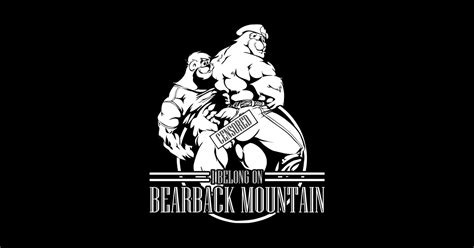 Bearback Mountain B W Gay Bears Sticker TeePublic