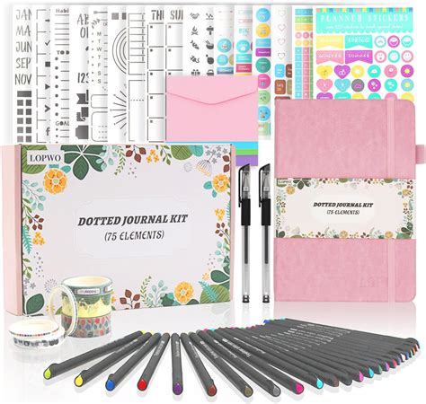 Amazon Dotted Journal Kit Feela Dot Grid Journal Hardcover