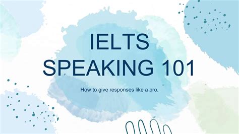 Ielts Speaking Tips For International English Language Test Systempptx