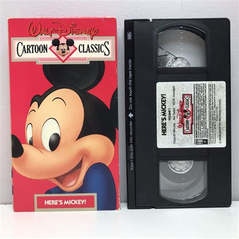 Disney Media Walt Disney Cartoon Classics V Heres Mickey Vhs 1987