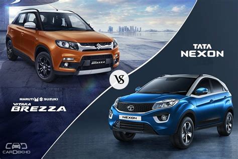 Maruti Vitara Brezza Vs Tata Nexon Variants Comparison