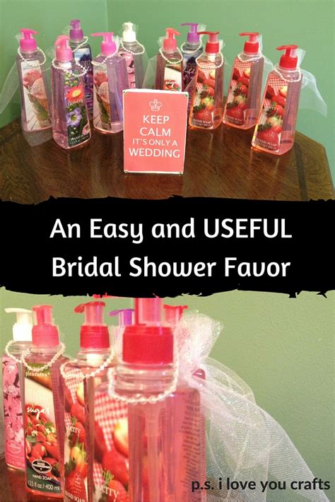 Easy Diy Bridal Shower Favors Ps I Love You Crafts