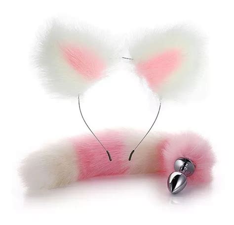 Plug Anal Rabo Raposa Cores A O Inox Brinde Orelhas Sex Frete Gr Tis